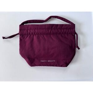Fenty Beauty Chocolate Cherriez Cherry Red Pouch Cosmetic Makeup Bag Handbag